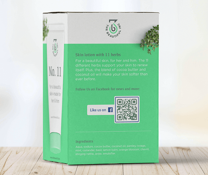 Box Sleeve with QR Code Printed