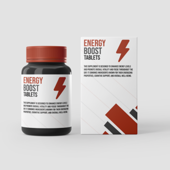 box for energy boost tablets
